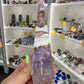 Amethyst x Banded Agate Faceted Freeform