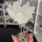 Clear Quartz Cluster on Silver Flamingo
