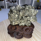 Pyrite Specimen on Custom Stand