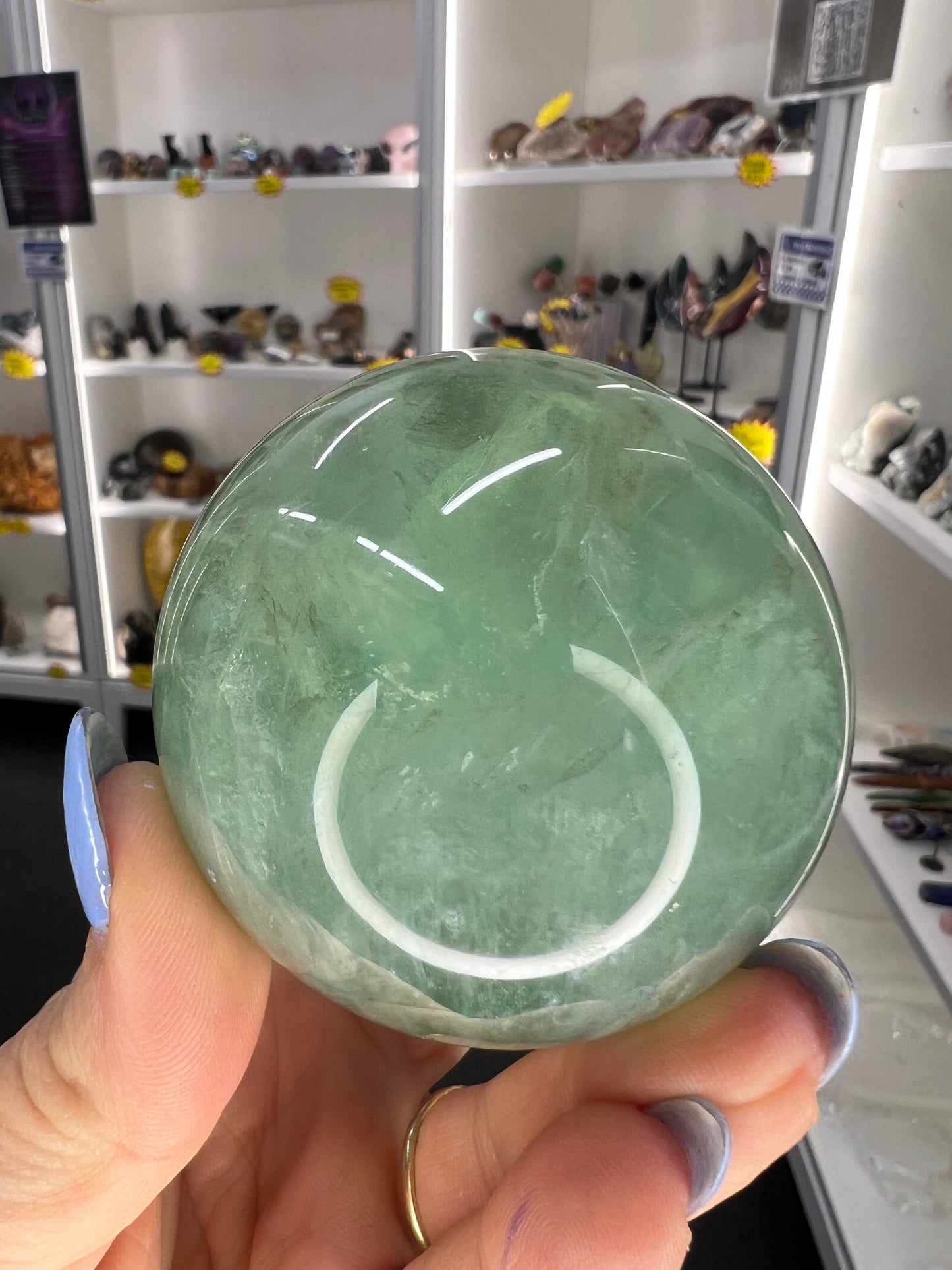 Fluorite Sphere with Stand