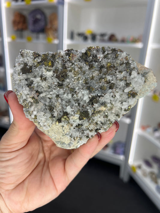 Pyrite and Quartz Cluster