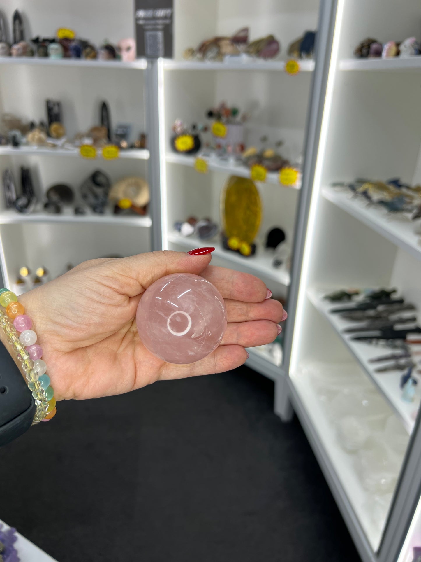 Rose Quartz Sphere with Stand