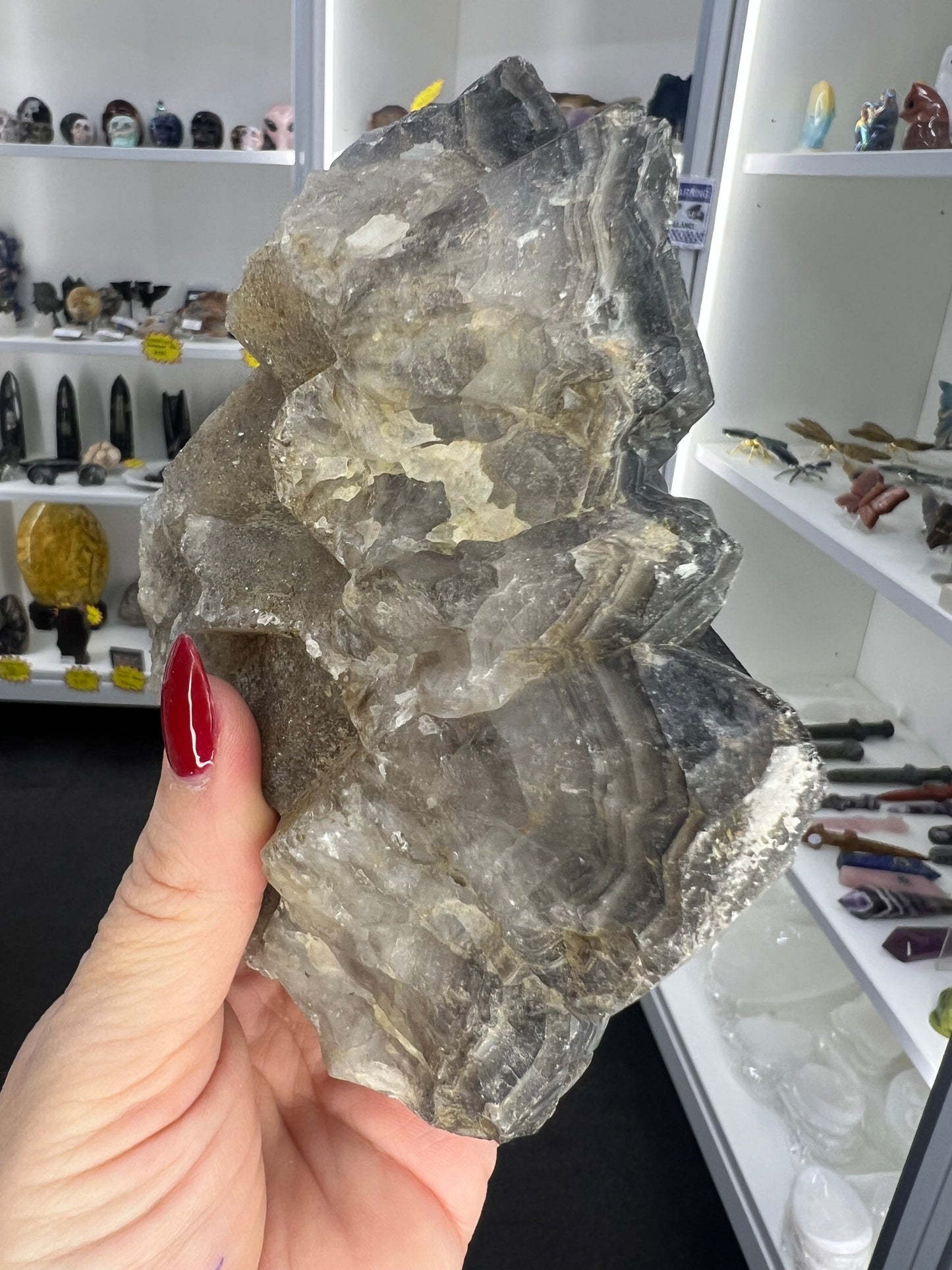 Black Quartz Cluster