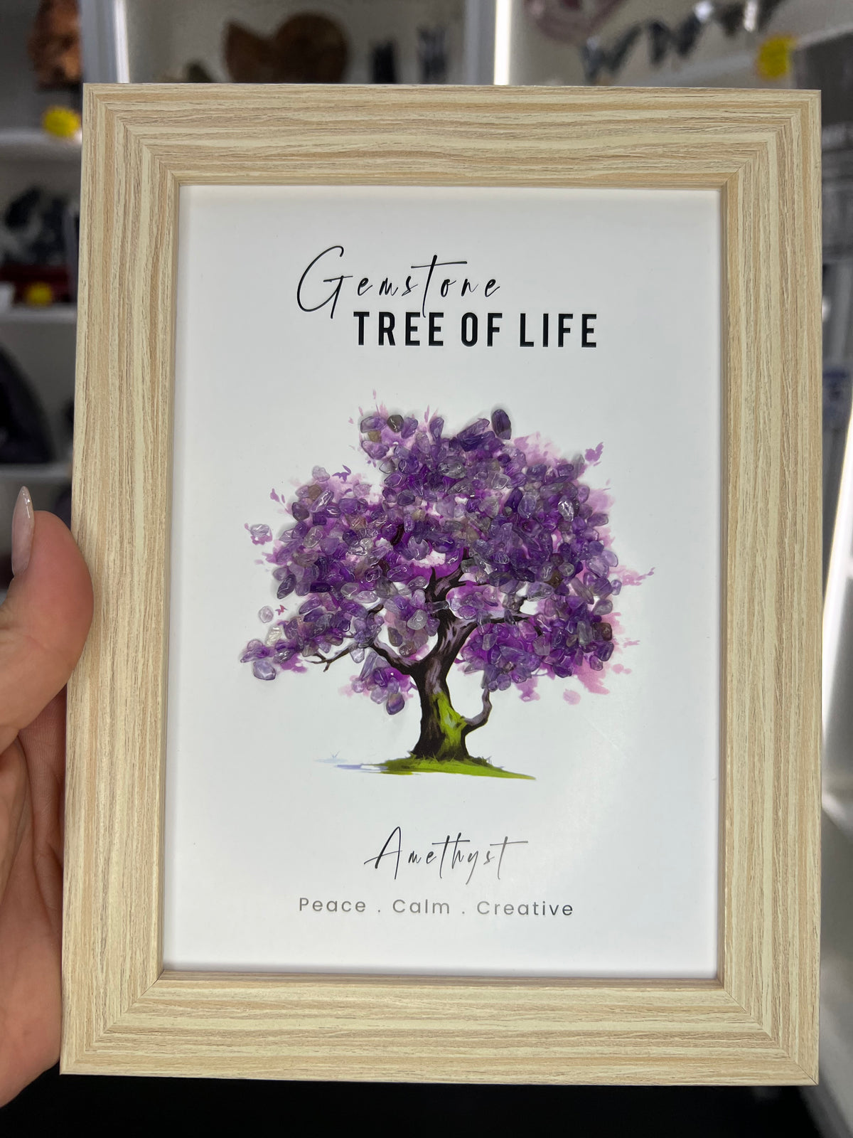 Amethyst Chip Tree Frame