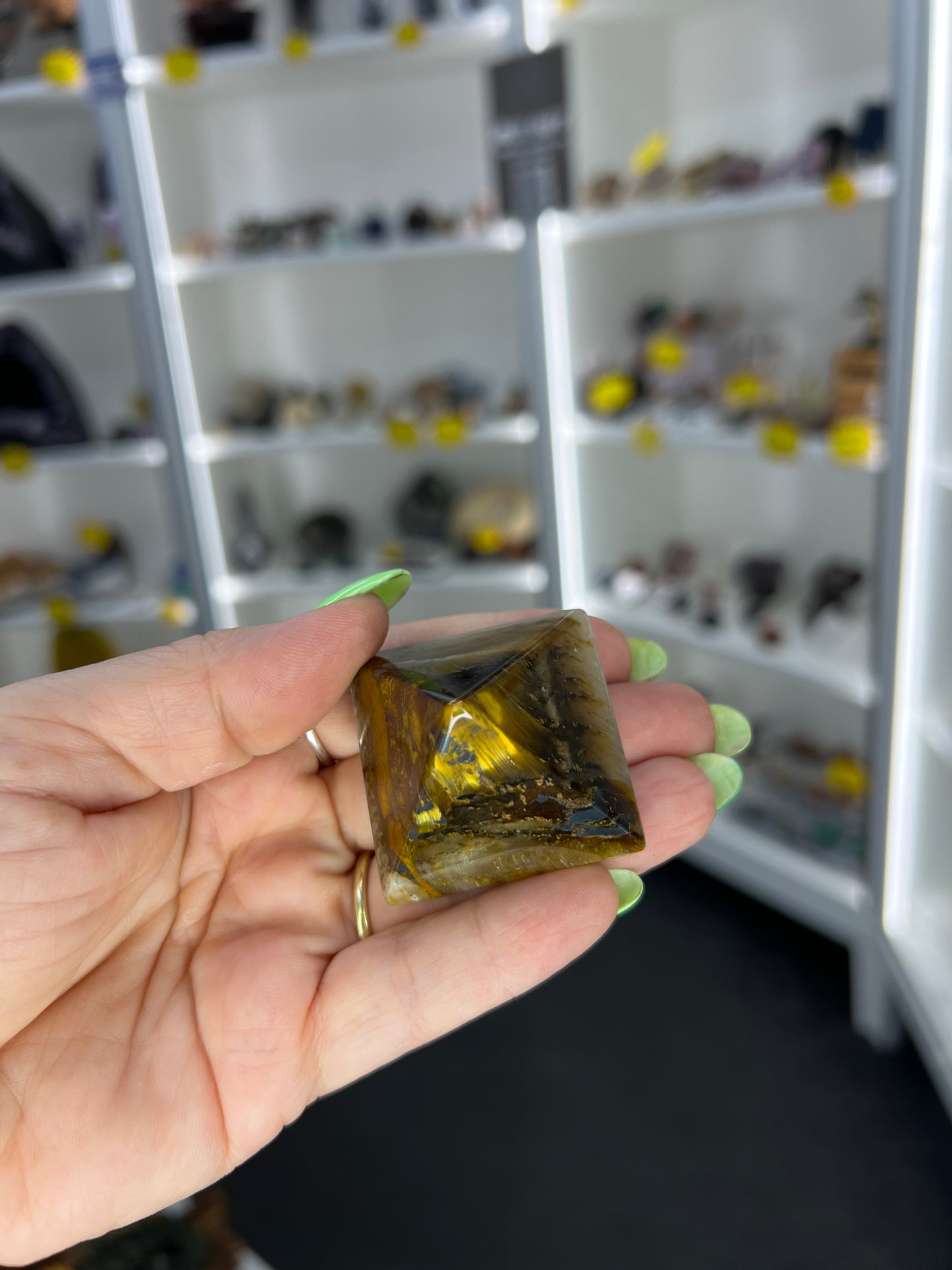 Tigers Eye Pyramid