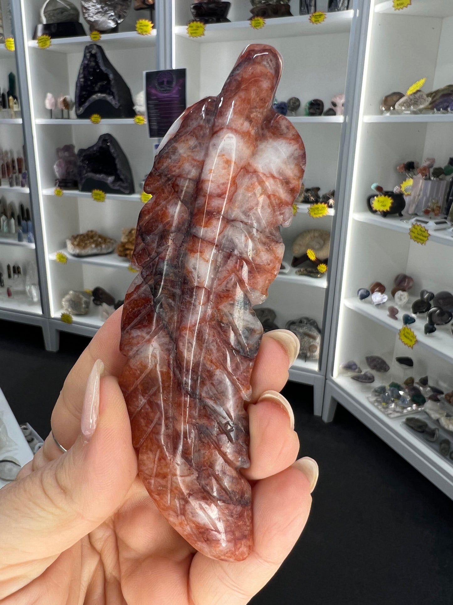Fire Quartz Feather