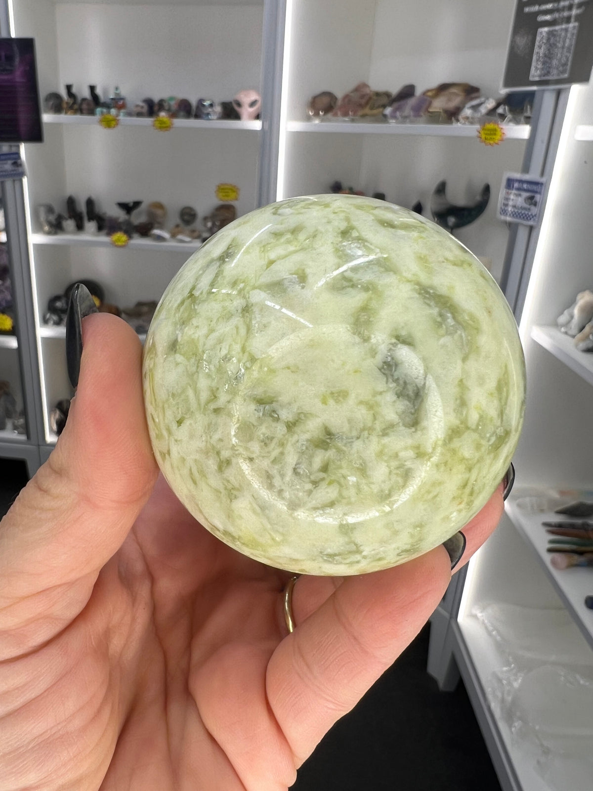 Xiu Jade Sphere on Stand