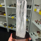 Clear Quartz Double Point Tower on Stand