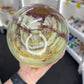 Green Onyx Sphere with Stand