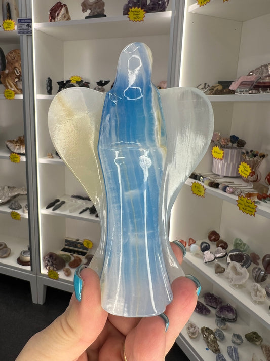 Blue Dyed Onyx Angel
