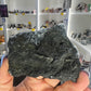 Apophyllite on Blue Chalcedony