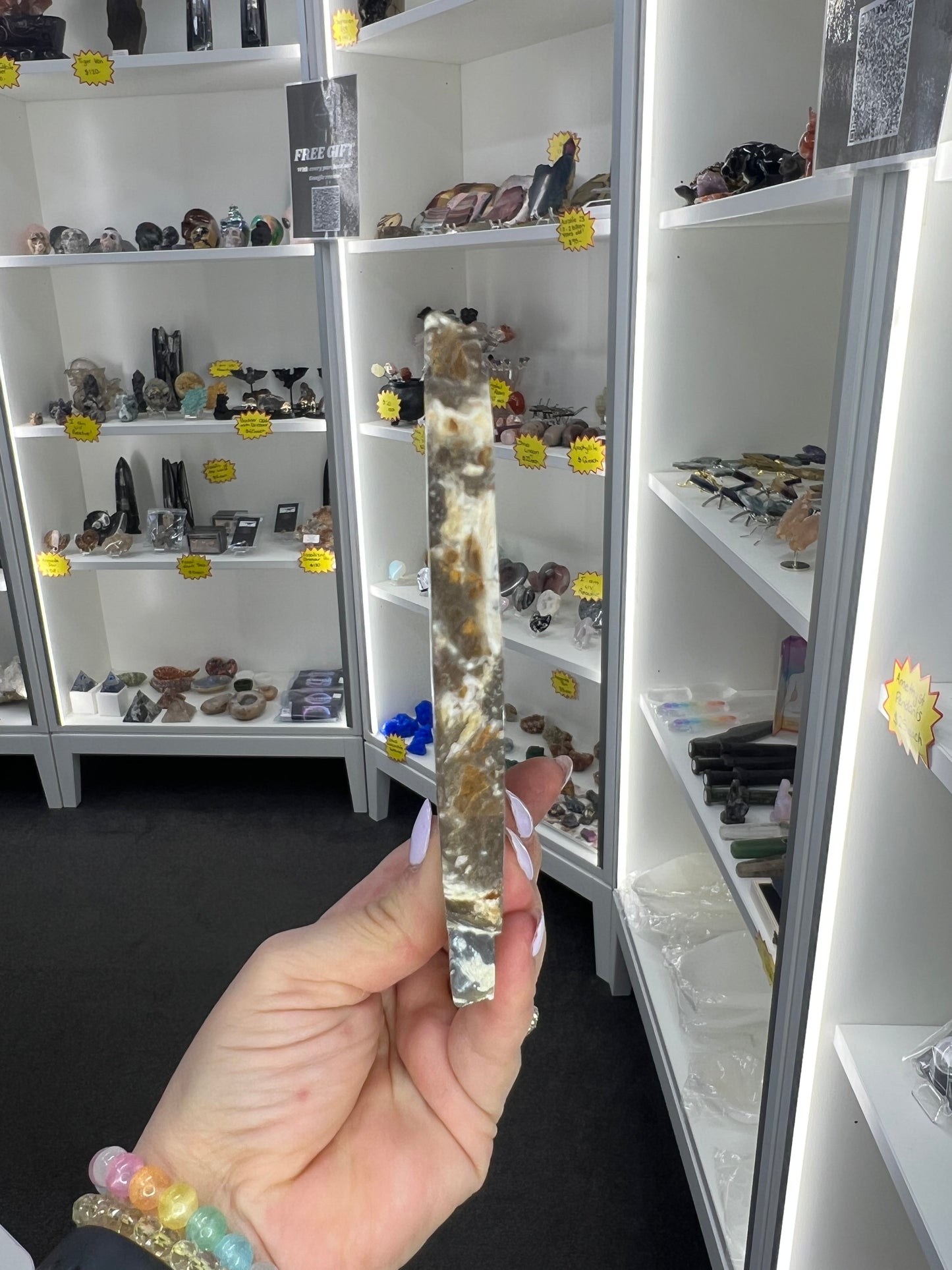 Amethyst / Agate Slab on Stand