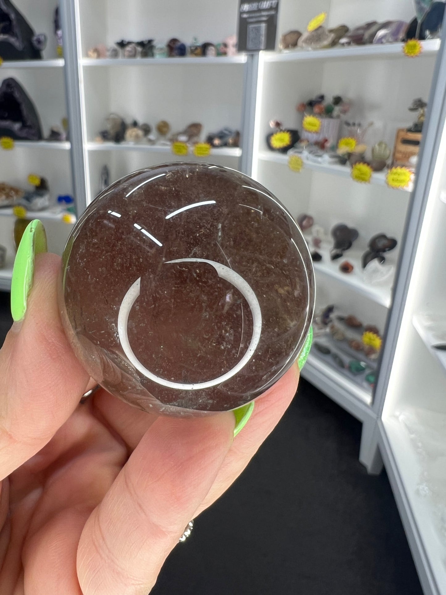 Smoky Quartz Sphere on Stand