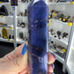 Blue Flower Agate Tower