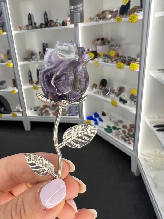 Chevron / Dream Amethyst Forever Rose