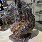 Huge Yooperlite Wolf Head (UV Reactive)