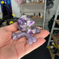 Chevron / Dream Amethyst Skull with Lepidolite Base Set