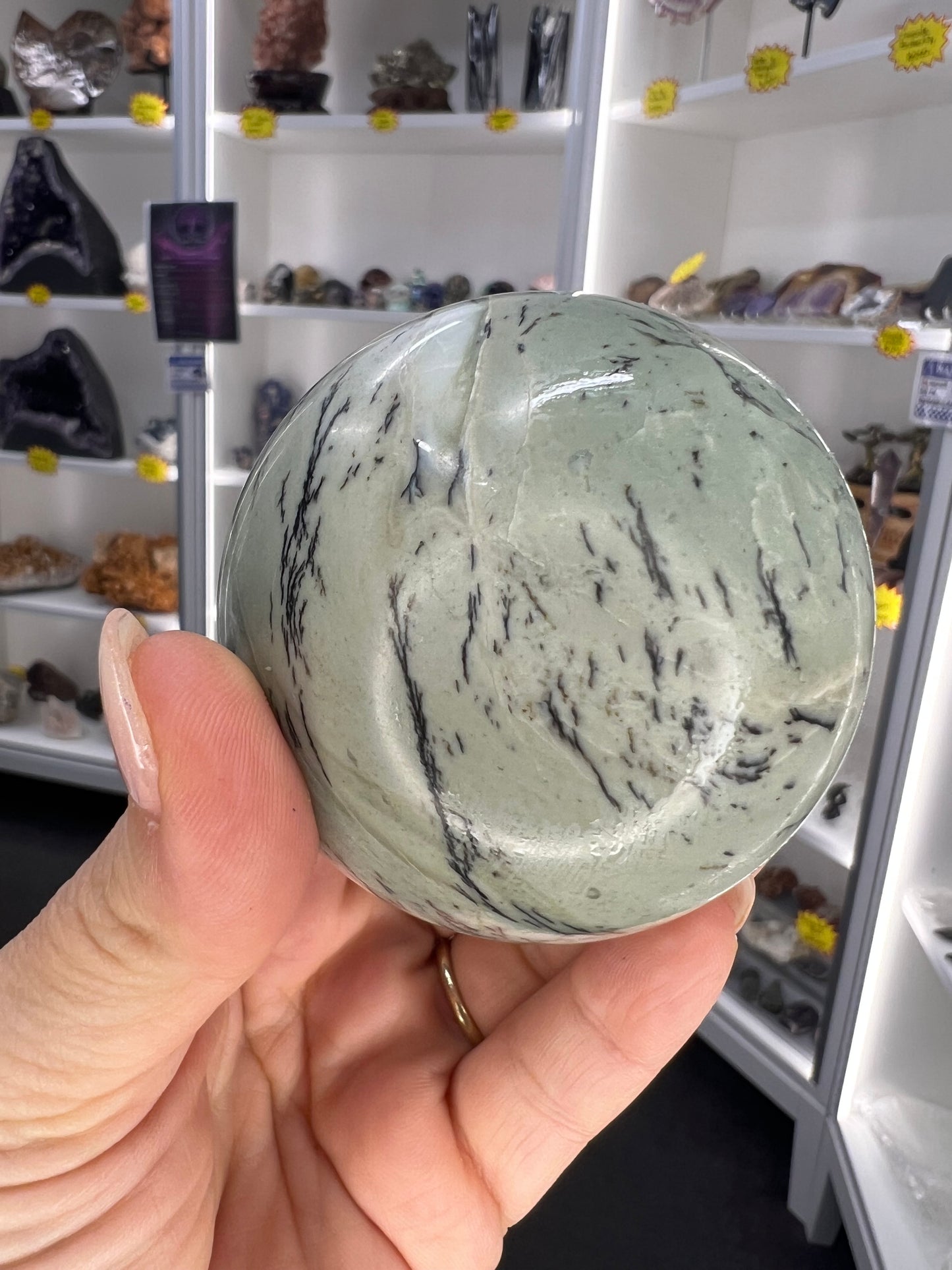 Picture Jasper Sphere with Stand