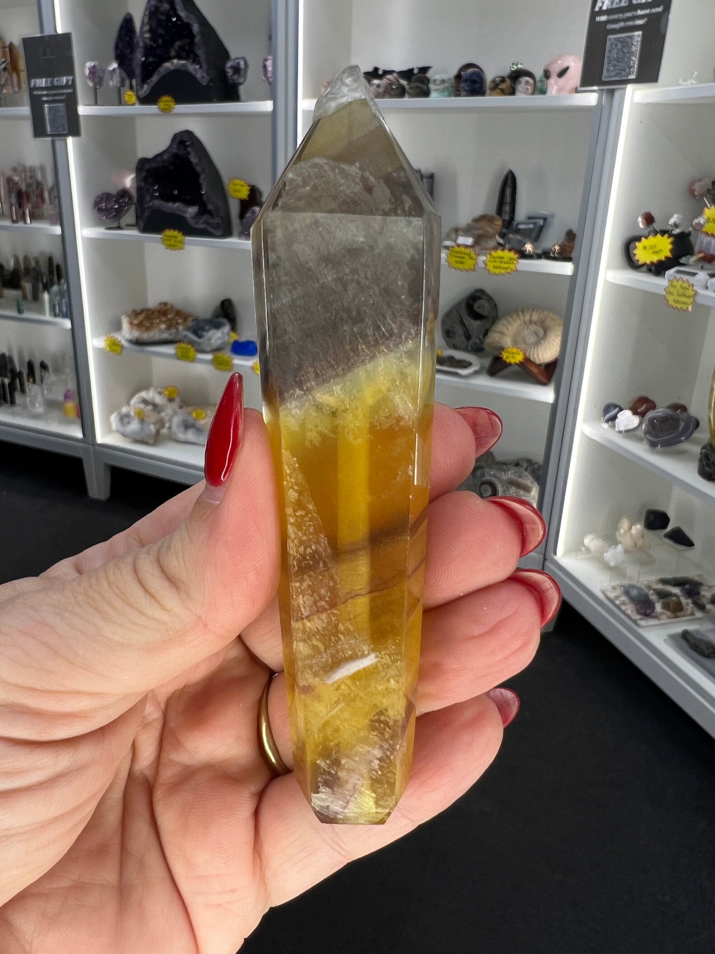 Yellow Fluorite Pipe