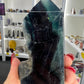 Black Fluorite Slab / Tower (UV Reactive)