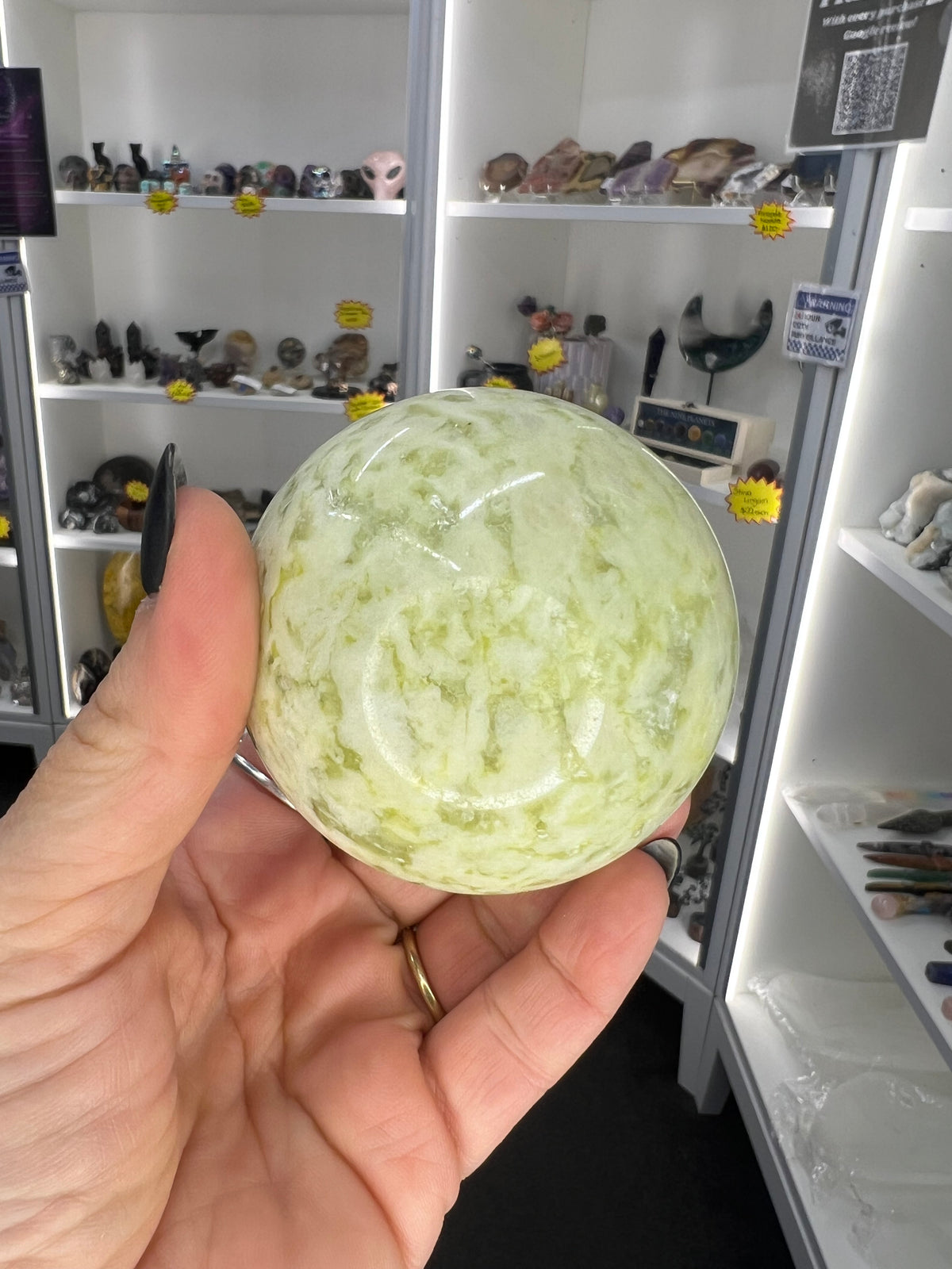 Xiu Jade Sphere on Stand