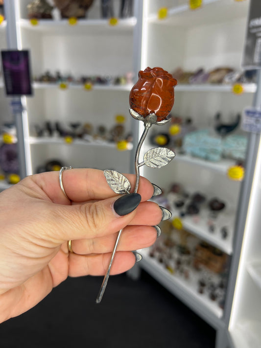 Red Jasper Forever Rose