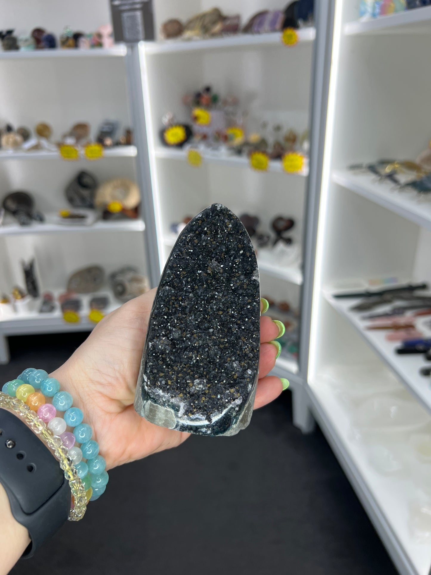 Black Amethyst Cluster