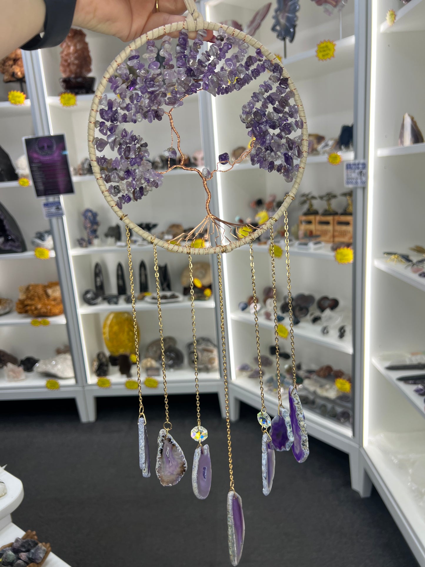 Amethyst Tree of Life Suncatcher