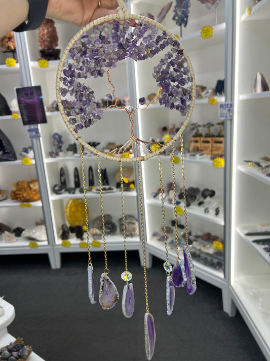 Amethyst Tree of Life Suncatcher