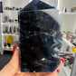 Black Fluorite Slab / Tower (UV Reactive)