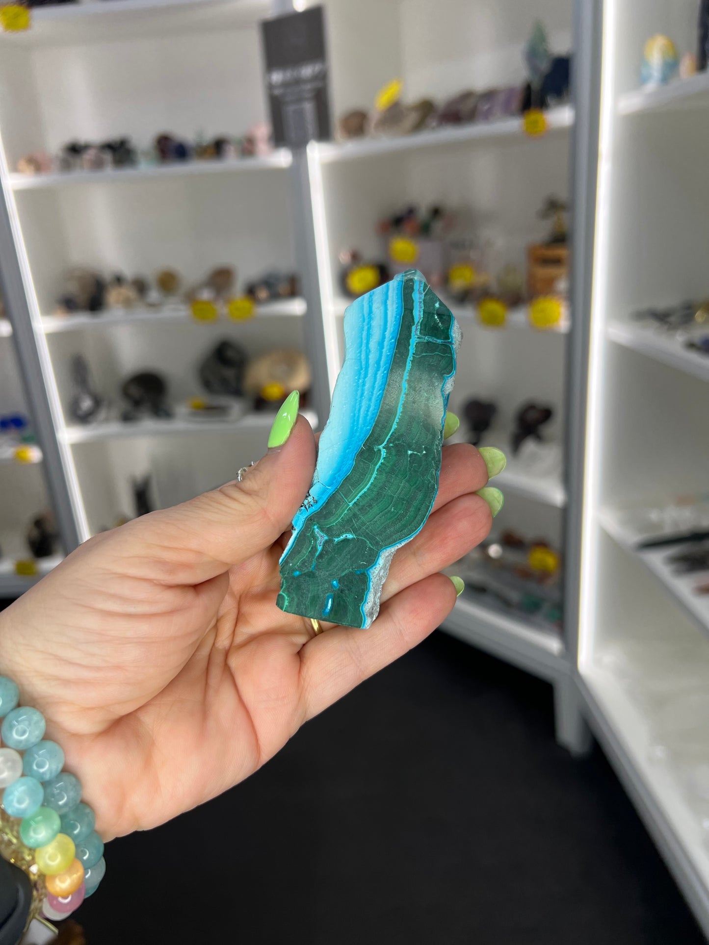 Chrysocolla x Malachite Tower