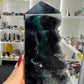 Black Fluorite Slab / Tower (UV Reactive)