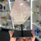 Rose Quartz Point on Stand