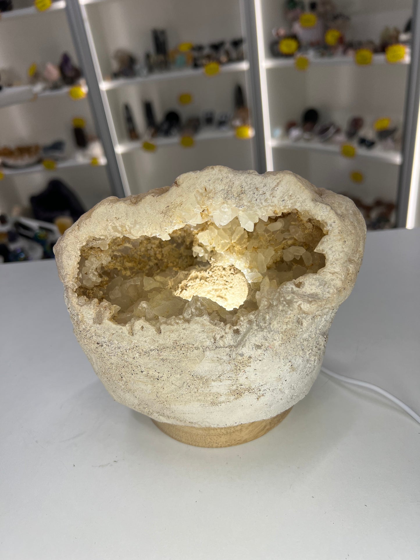 Quartz Geode Lamp