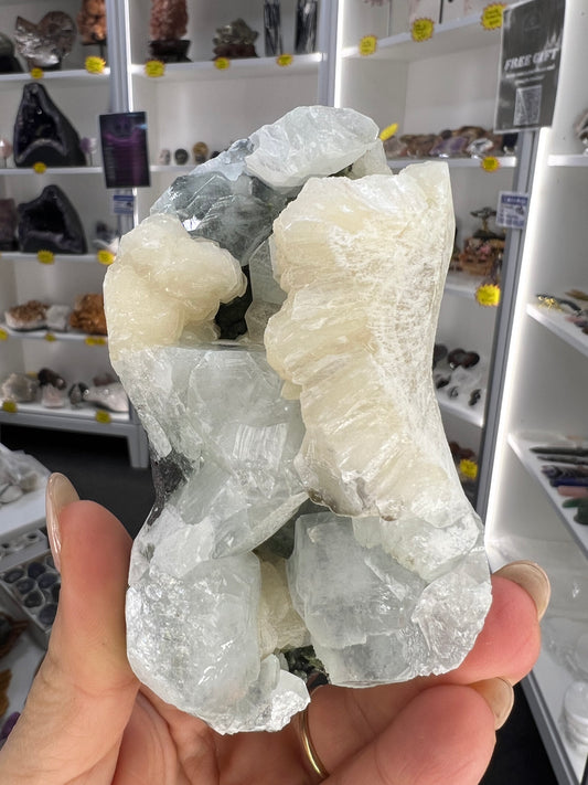 Apophyllite x Stilbite Specimen
