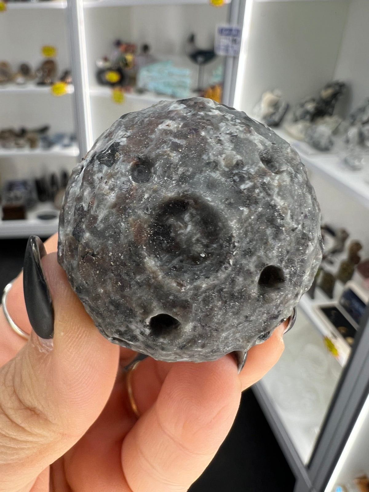Yooperlite Moon Sphere (UV Reactive)