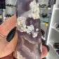 Black Flower Agate Tower