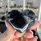 Black Fluorite Heart (UV Reactive)