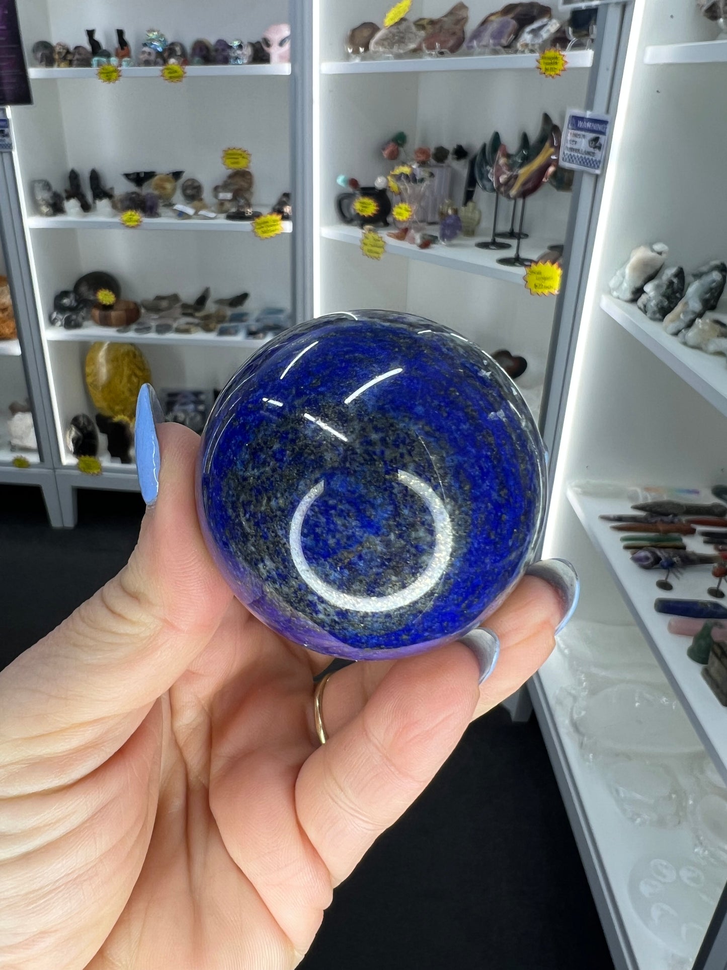 Lapis Lazuli Sphere on Stand