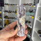 Black Flower Agate Tower