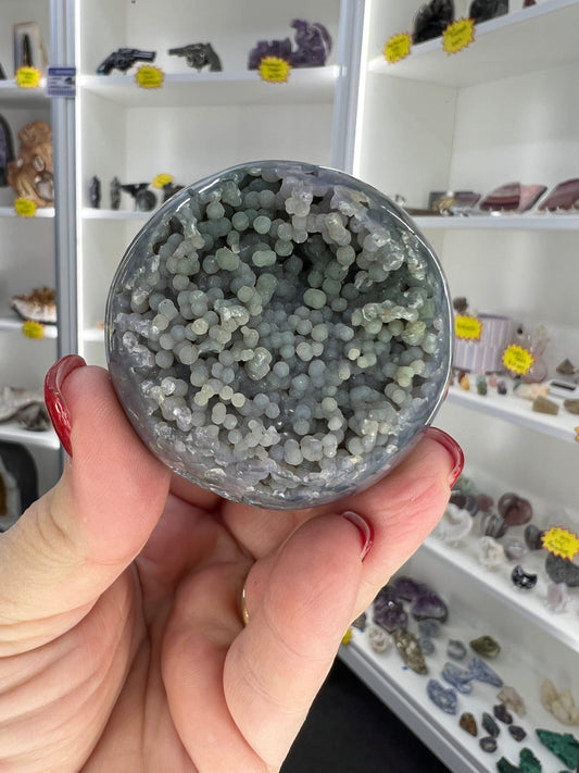 Grape Agate Sphere with Stand