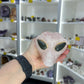 Rose Quartz Alien Head with Labradorite Eyes