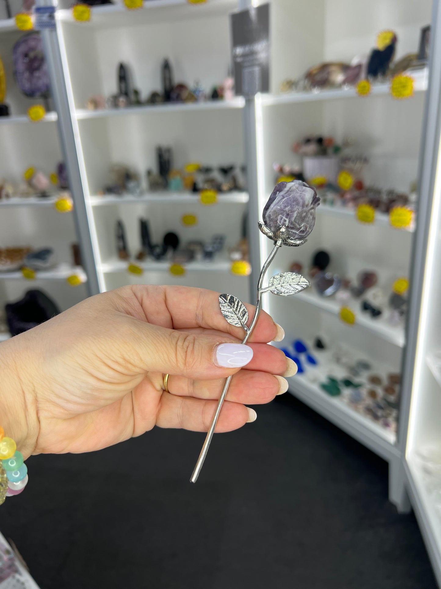 Chevron / Dream Amethyst Forever Rose