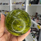 Green Opal Sphere on Stand