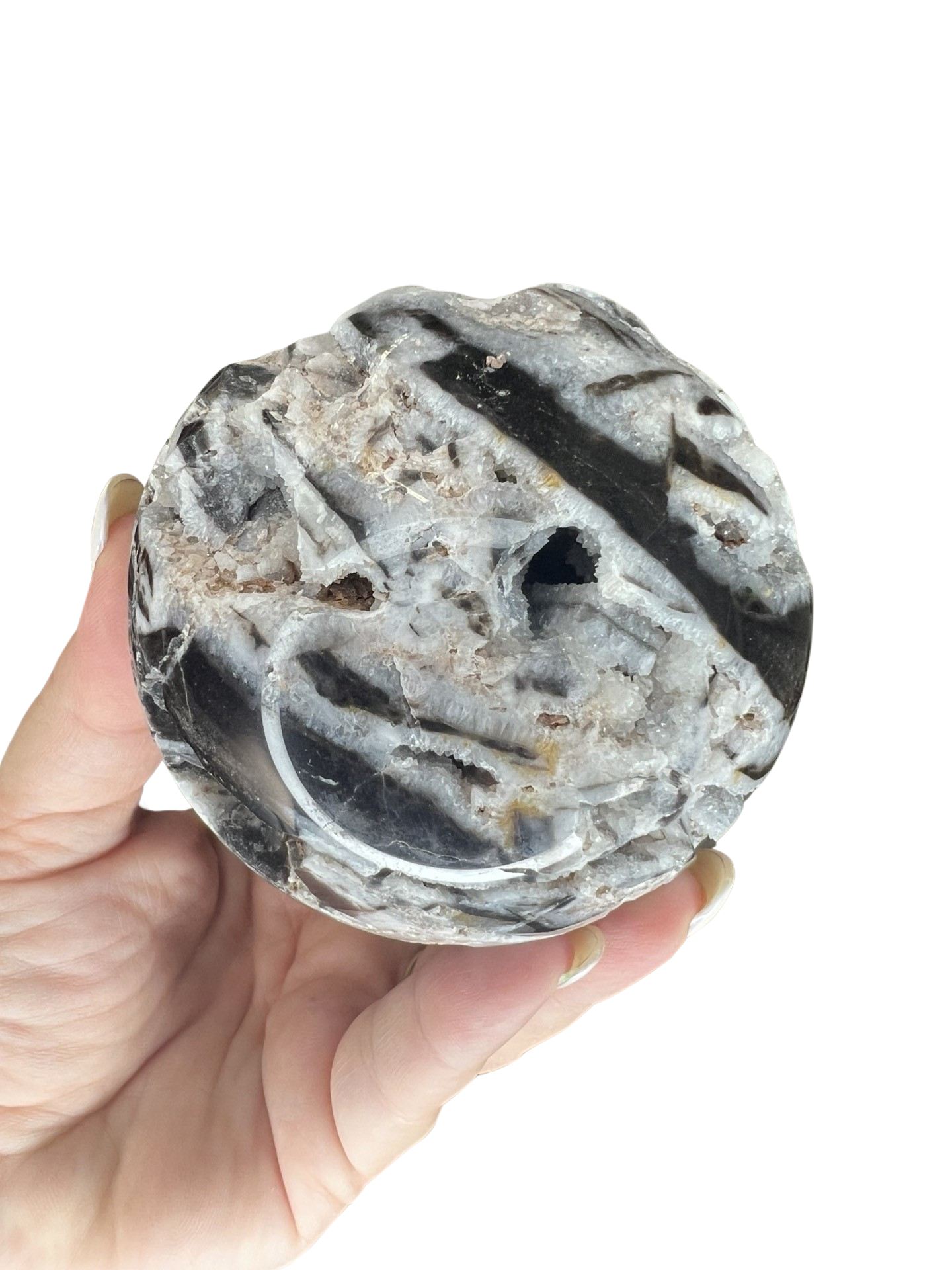 Druzy Sphalerite Sphere with Stand