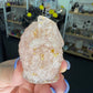 Rose Quartz in Resin Owl