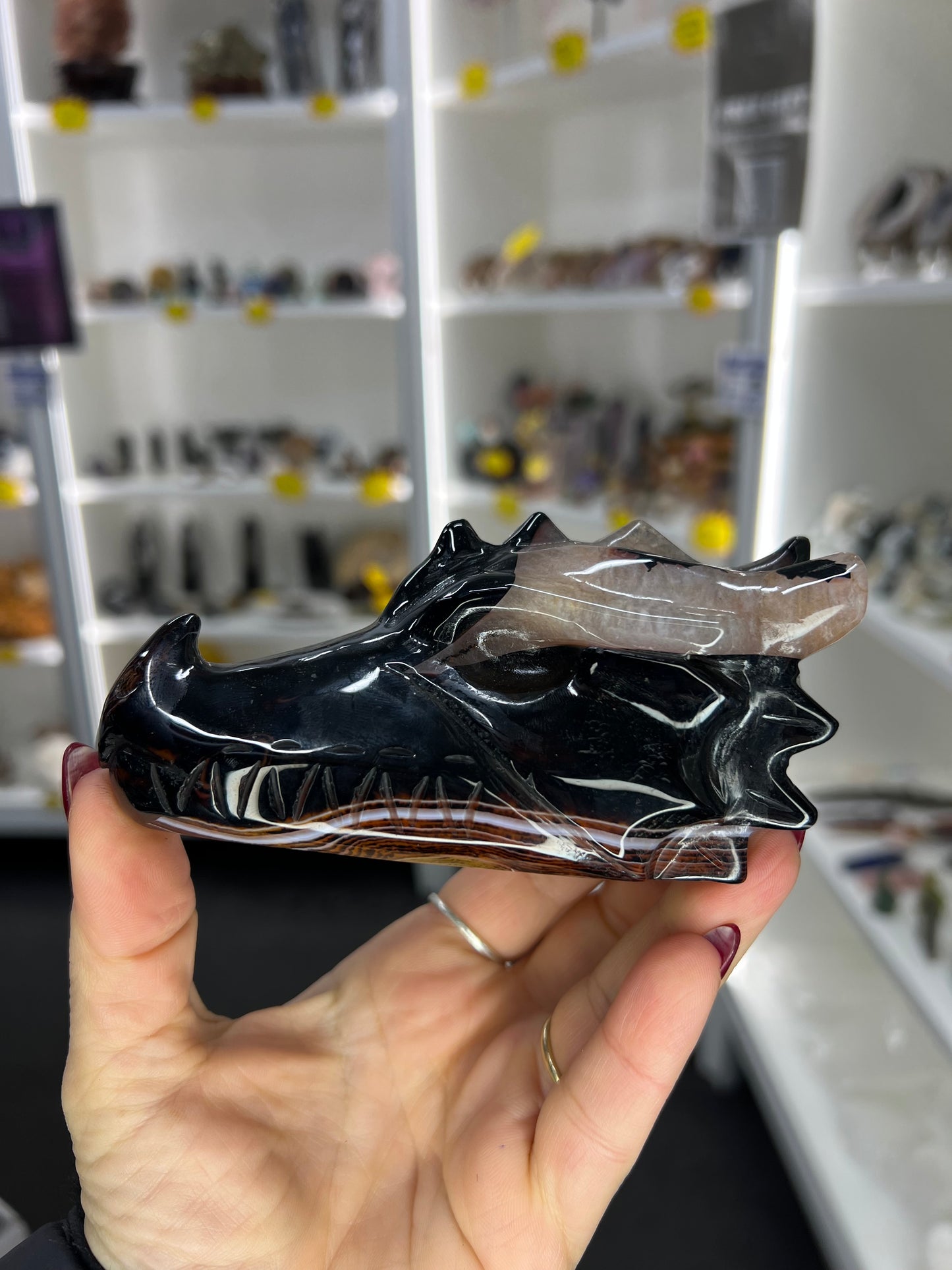 Sardonyx Dragon Skull