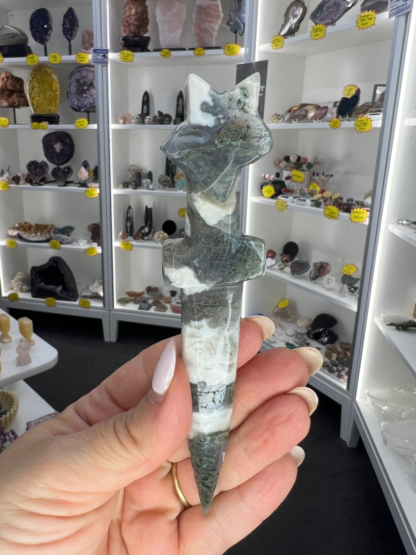 Moss Agate Dagger