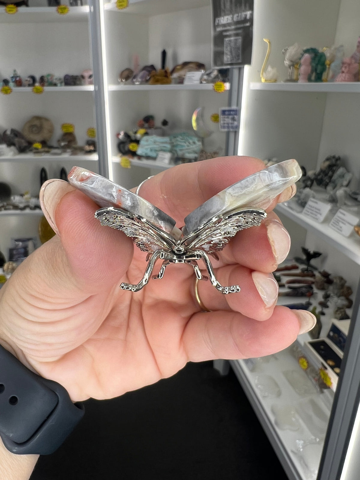 Mexican Lace Agate Butterfly