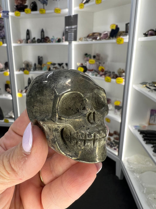 Pyrite Skull